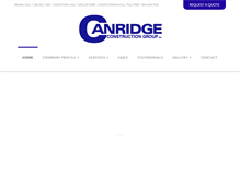 Tablet Screenshot of canridgeroofing.com